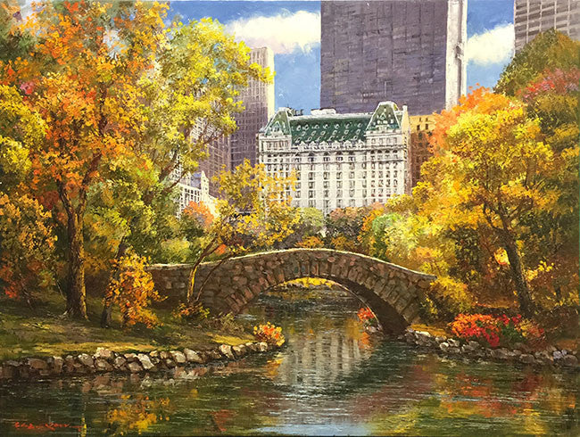 Autumn at Central Park by Sam Park, 2010 oil on canvas
