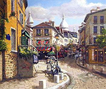 Montmartre by Sam Park, deluxe canvas enhanced
