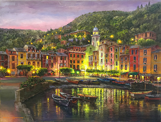 Portofino by Sam Park, 2010 oil on canvas — detail 2