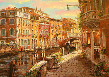 Shimmerinc Canal by Sam Park, 2007 deluxe canvas enhanced