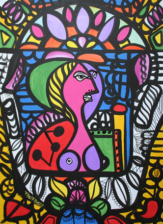 Intertwine by Fernando Perez, acrylic on canvas