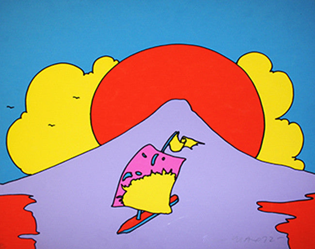 Floating in Peace by Peter Max, 1972 screenprint on Arches paper