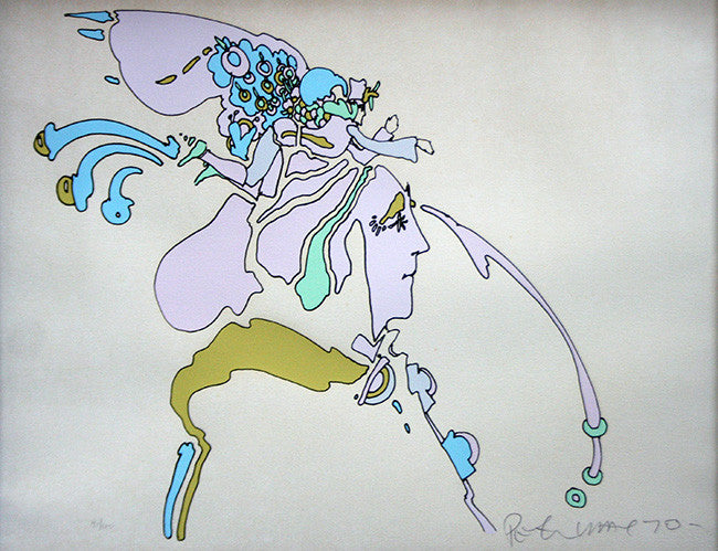 Astro Guide (1970'S) by Peter Max, 1970 serigraph — detail 2