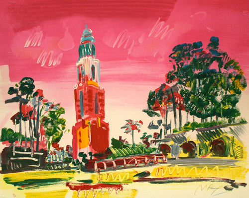 Balboa Park by Peter Max, 1990 lithograph