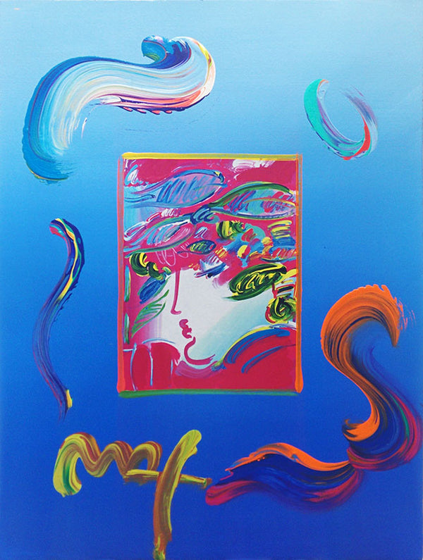 BLUSHING BEAUTY (OVERPAINT) BY PETER MAX