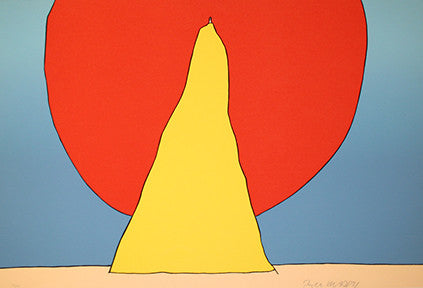 Closer to God by Peter Max, screen print on paper date : 1971