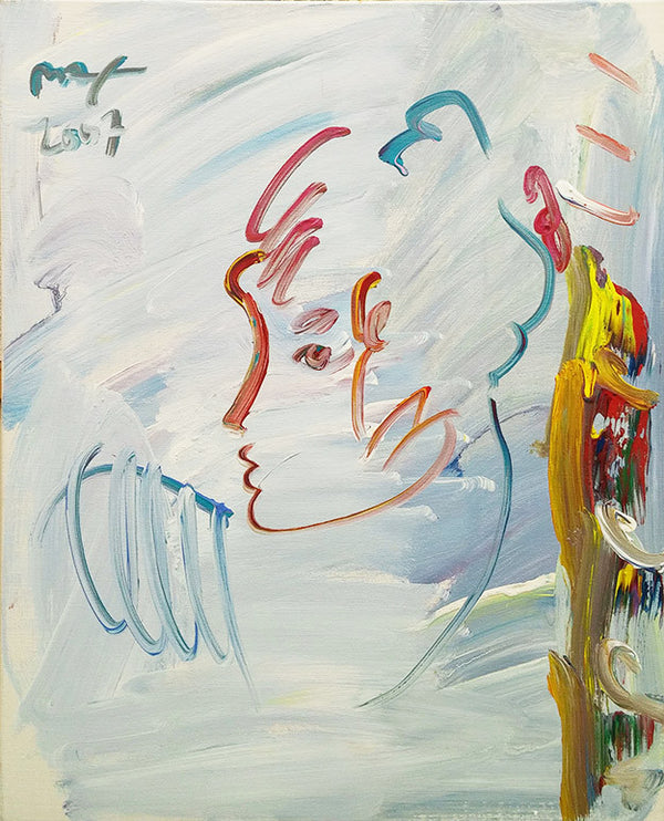 CLOUDY PROFILE BY PETER MAX