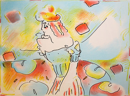 COMPOSITION RED AND GREEN BY PETER MAX