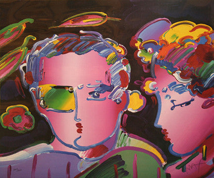 Couple by Peter Max, lithograph