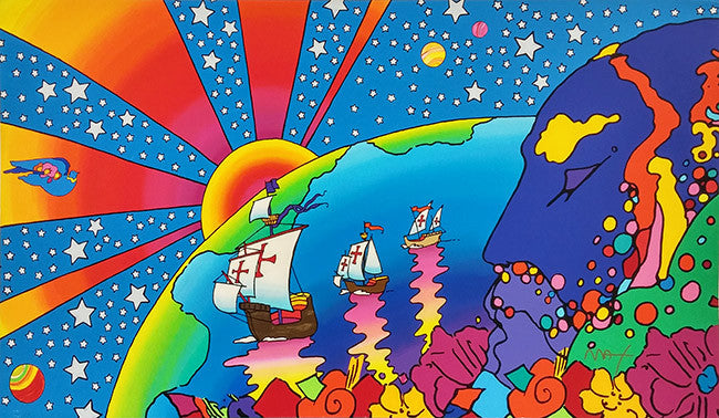 Discovery by Peter Max, 1992 serigraph