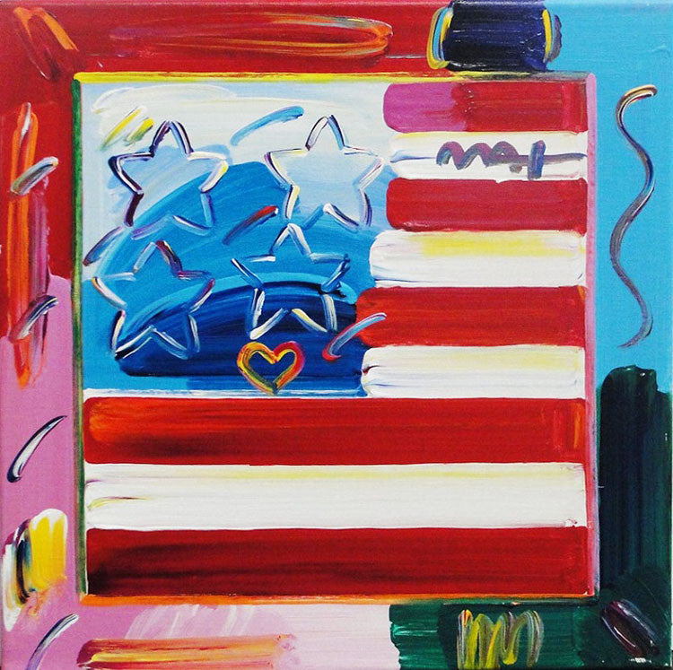 Flag 2 by Peter Max, 2013 acrylic on canva