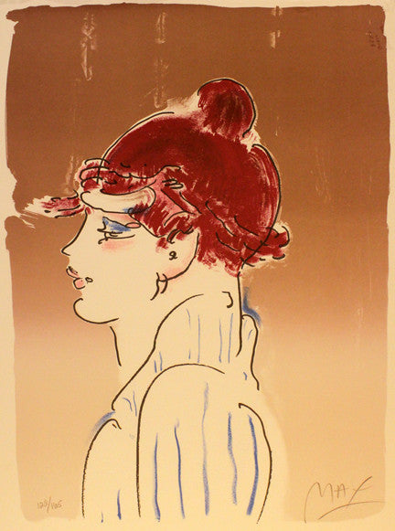 Girl from Ibiza by Peter Max, 1981 serigraph