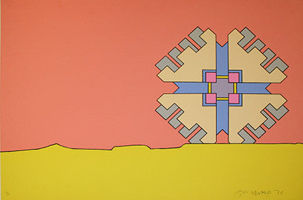 Horizon Enigma by Peter Max, 1971 screen print on Arches paper