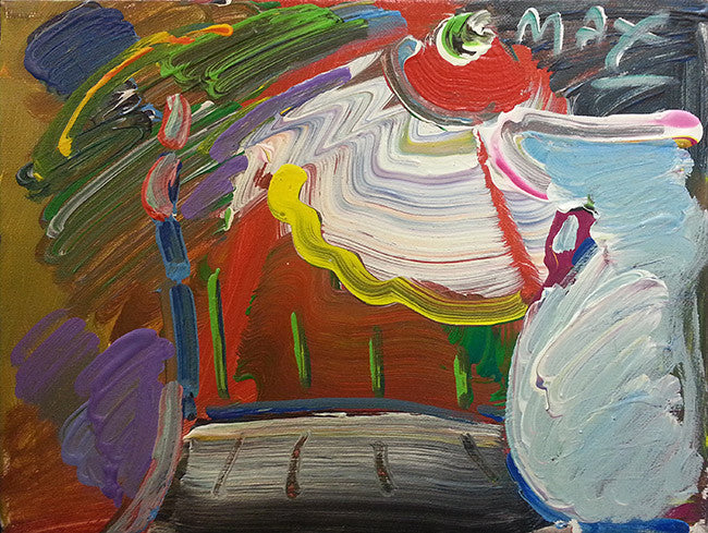 Interior by Peter Max, 1989 acrylic on canvas