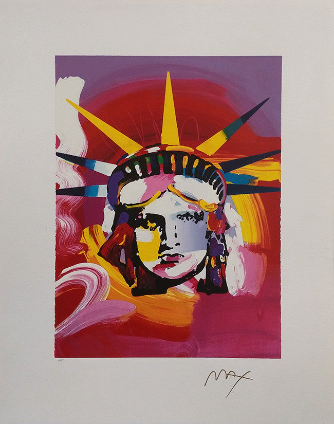 Liberty Head (Today) by Peter Max, 2000 serigraph