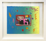 LIVING ROOM (OVERPAINT) BY PETER MAX