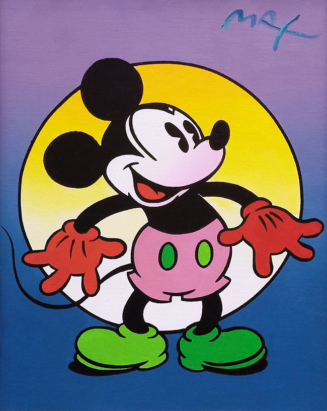 Mickey Mouse Ver III (6) by Peter Max, acrylic and silkscreen on canvas