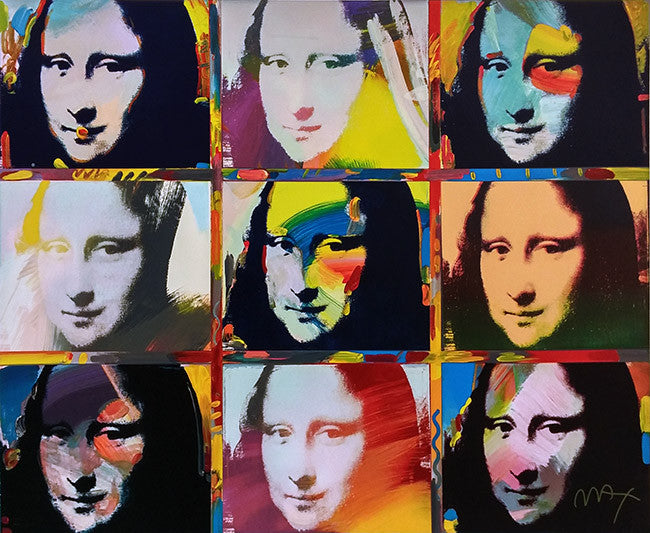 Mona Lisa Portraits by Peter Max, 1993 serigraph