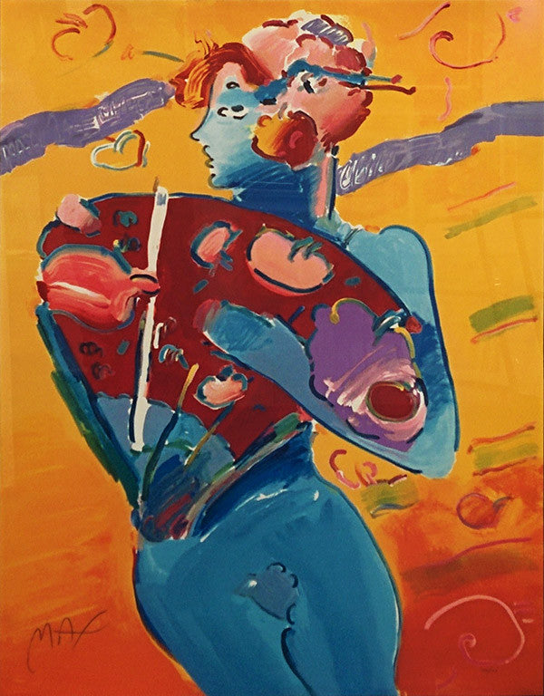 NUDE FAN DANCER BY PETER MAX
