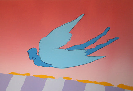 PINK SKY FLYER BY PETER MAX