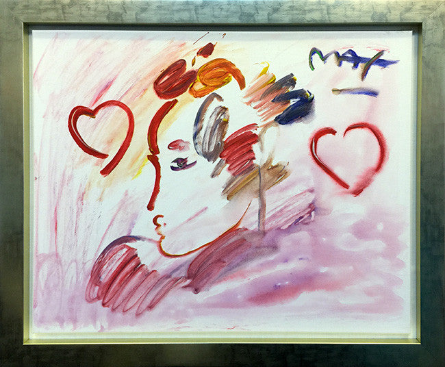 Profile Heart by Peter Max, 2014 acrylic on canvas