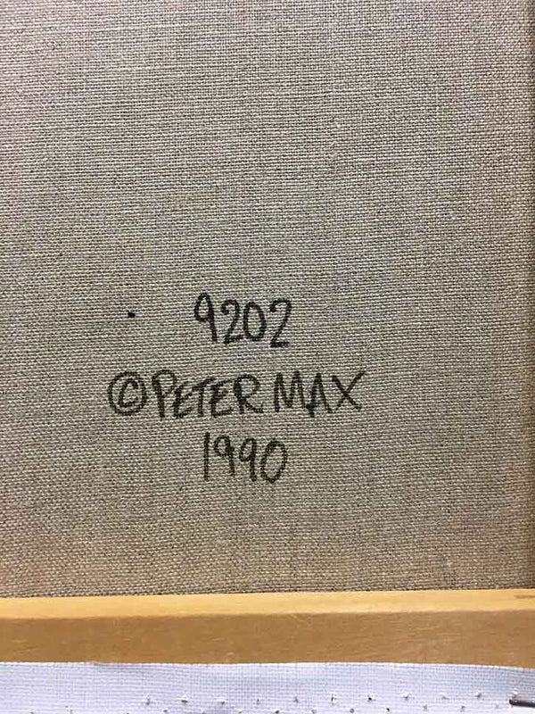 RAINBOW UMBRELLA MAN BY PETER MAX