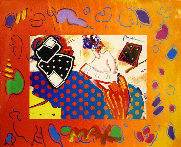 Rising Sun Collage 2 by Peter Max, mixed media on paper