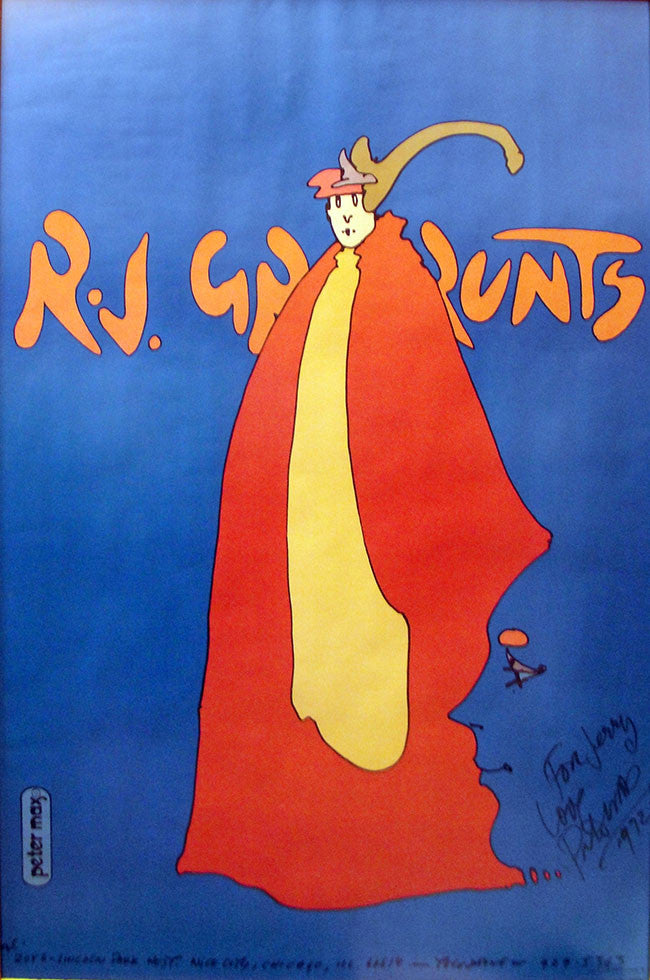 R.J. GRUNTS POSTER BY PETER MAX
