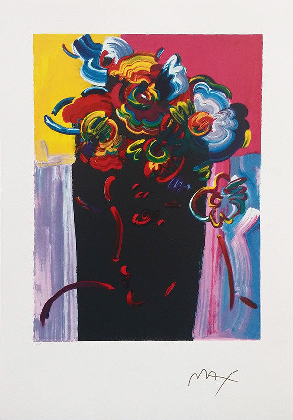 Roseville Profile (I990'S) by Peter Max, 1991 serigraph on paper