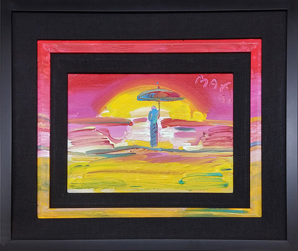 SAGE WITH UMBRELLA (HORIZON) BY PETER MAX