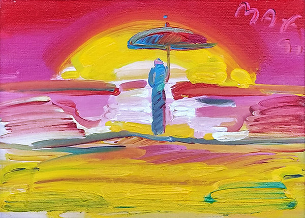 SAGE WITH UMBRELLA (HORIZON) BY PETER MAX