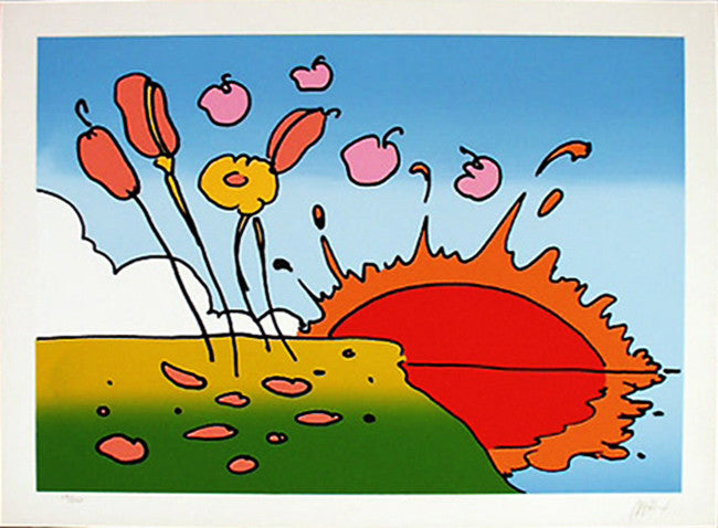 Sunrise Flowers by Peter Max, 1978 serigraph