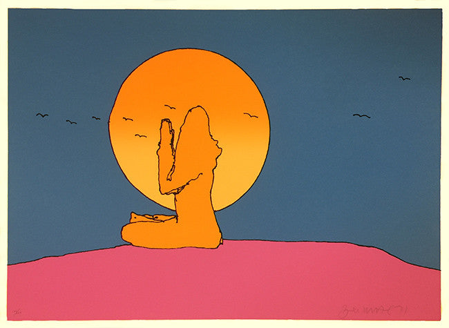 Swamiji (1970'S) by Peter Max, 1971 serigraph on paper