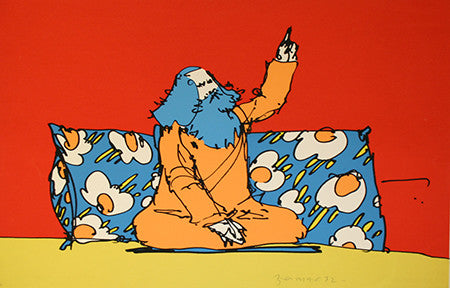 The Guru by Peter Max, 1972 screenprint on Arches paper
