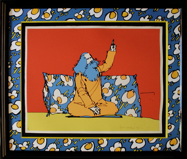The Guru (1970's) (Special Frame) by Peter Max, 1972 serigraph