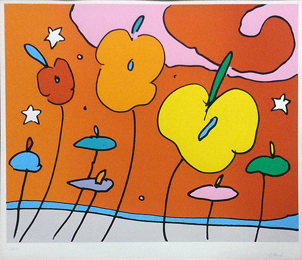 THREE FLOWERS BY PETER MAX