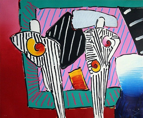 Time Line Dega Man by Peter Max, 1995 serigraph