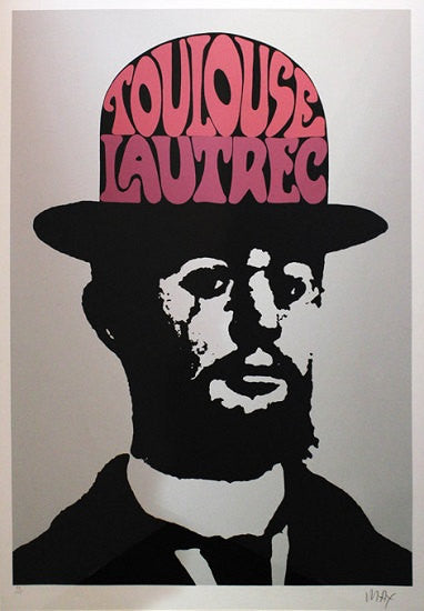 Toulouse Lautrec by Peter Max, 1974 serigraph — detail 2