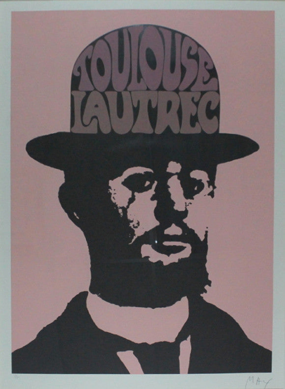 Toulouse Lautrec - Pink by Peter Max, 1974 serigraph
