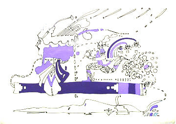 Translucent Vision (Purple) by Peter Max, lithograph