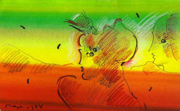 Untitled 5 by Peter Max, 1988 mixed media on paper