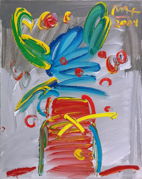 VASE & FLOWERS BY PETER MAX