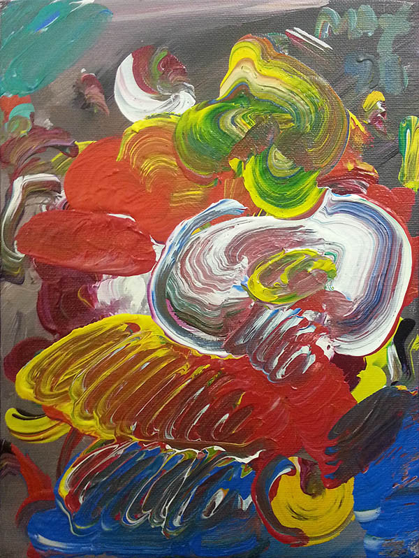 WAITING BY PETER MAX