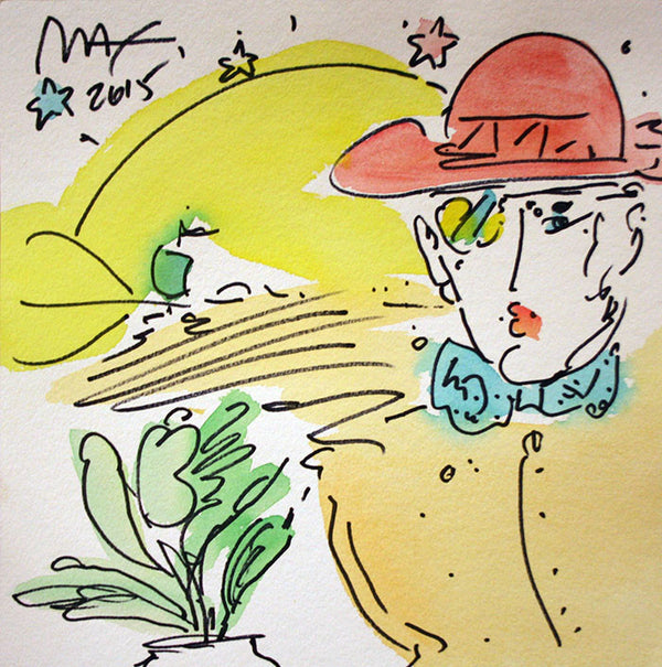 ZERO WITH PLANT BY PETER MAX