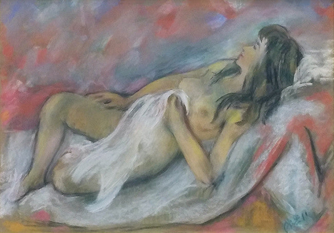 My Sleeping Beauty by Robert Philipp by Artists Misc., 1979 pastel on paper
