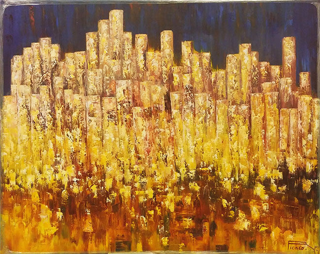 Midnight Reflection by Rodrigo Picado, 2016 acrylic on canvas