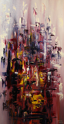 Pink Splash by Rodrigo Picado, oil on canvas