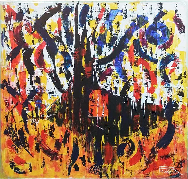 Vida by Rodrigo Picado, 2016 acrylic on canvas