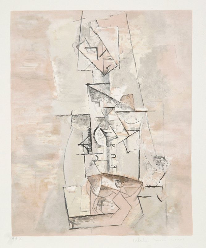 Femme a La Mandoline by Marina Picasso, 1979 lithograph on Arches paper