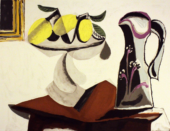 Nature Morte Au Citron Et a La by Marina Picasso, 1982 lithograph on Arches paper